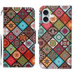 For iPhone 16 Plus 3D Colored Drawing Flip Leather Phone Case(Ethnic Totem)