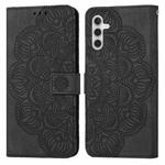 For Samsung Galaxy S23 FE 5G Mandala Embossed Flip Leather Phone Case(Black)