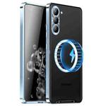 For Samsung Galaxy S25+ 5G MagSafe Magnetic Frosted Metal Phone Case(Blue)