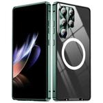 For Samsung Galaxy S25 Ultra 5G MagSafe Magnetic Frosted Metal Phone Case(Green)