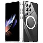 For Samsung Galaxy S25 Ultra 5G MagSafe Magnetic Frosted Metal Phone Case(Silver)