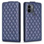 For Redmi A1 / A1+ / A2 Diamond Lattice Vertical Flip Leather Phone Case(Blue)