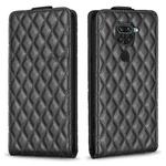 For Redmi Note 9 / 10X 4G Diamond Lattice Vertical Flip Leather Phone Case(Black)