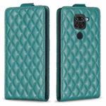 For Redmi Note 9 / 10X 4G Diamond Lattice Vertical Flip Leather Phone Case(Green)