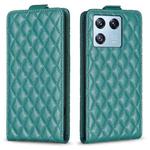 For Xiaomi 13 Pro Diamond Lattice Vertical Flip Leather Phone Case(Green)