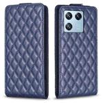 For Xiaomi 13 Pro Diamond Lattice Vertical Flip Leather Phone Case(Blue)