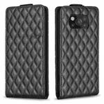 For Xiaomi Poco X3 / X3 NFC Diamond Lattice Vertical Flip Leather Phone Case(Black)