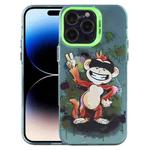 For iPhone 14 Pro Max Animal Pattern PC Phone Case(Monkey)