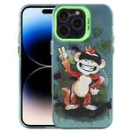 For iPhone 14 Pro Animal Pattern PC Phone Case(Monkey)