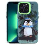 For iPhone 13 Pro Max Animal Pattern PC Phone Case(Penguin)