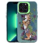 For iPhone 13 Pro Max Animal Pattern PC Phone Case(Tiger)
