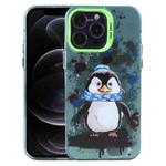For iPhone 12 Pro Animal Pattern PC Phone Case(Penguin)