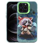 For iPhone 12 Pro Animal Pattern PC Phone Case(Raccoon)