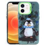 For iPhone 12 Animal Pattern PC Phone Case(Penguin)