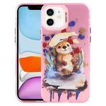 For iPhone 11 Animal Pattern PC Phone Case(Otter)