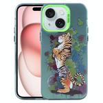 For iPhone 15 Animal Pattern PC Phone Case(Tiger)