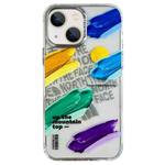 For iPhone 14 Oil Painting Pattern PC Phone Case(Artistic Strokes)