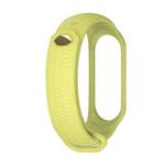 For Xiaomi Mi Band 3 / 4 Mijobs Honeycomb Textured Silicone Watch Band, Aurora Positive Buckle(Green)