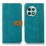 For OnePlus Ace 2 Pro Stitching Thread Calf Texture Leather Phone Case(Green)