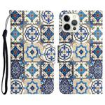 For iPhone 15 Pro Max Colored Drawing Leather Phone Case(Vintage Totem)