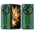 For OPPO Find N3 / OnePlus Open ABEEL Genuine Leather Weilai Series Phone Case(Green)