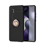 For Xiaomi Redmi Note 10 Lite Lenuo Shockproof TPU Protective Case with Invisible Holder(Black Gold)