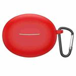 For Xiaomi Redmi Buds 4 Lite Shockproof TPU Earphone Protective Case with Hook(Red)