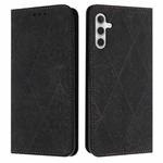 For Samsung Galaxy S24 5G Ethnic Embossed Adsorption Leather Phone Case(Black)