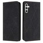 For Samsung Galaxy A55 Ethnic Embossed Adsorption Leather Phone Case(Black)