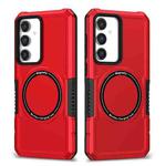 For Samsung Galaxy S23 FE MagSafe Shockproof Armor Phone Case(Red)