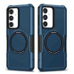 For Samsung Galaxy S23 FE MagSafe Shockproof Armor Phone Case(Dark Blue)
