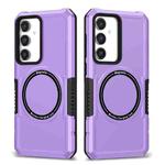 For Samsung Galaxy S23 FE MagSafe Shockproof Armor Phone Case(Purple)