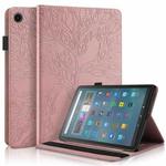 For Amazon Fire Max 11 Life Tree Series Horizontal Flip Leather Tablet Case(Rose Gold)