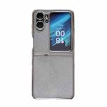 For OPPO Find N2 Flip Electroplating TPU Glitter Powder Phone Case(Silver)