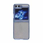 For Samsung Galaxy Z Flip5 Electroplating TPU Glitter Powder Phone Case(Blue)