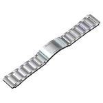 For Huawei Watch 4 Pro/GT3/GT2 Porsche Ver 22mm Three Strains HW Buckle Titanium Steel Watch Band(Silver)