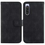 For Sony Xperia 1 IV Double 8-shaped Embossed Leather Phone Case(Black)