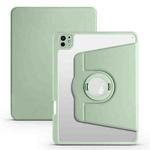 For iPad Pro 11 2024 Acrylic 360 Rotation Detachable Leather Tablet Case(Green)