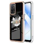 For OPPO A55 5G / A53s 5G / A54 4G Electroplating Marble Dual-side IMD Phone Case(Natural Growth)
