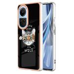 For OPPO Reno10 5G Global Electroplating Marble Dual-side IMD Phone Case(Natural Growth)