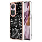 For OPPO Reno10 Pro 5G Global Electroplating Marble Dual-side IMD Phone Case(Equation)