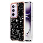 For OPPO Reno12 Pro Global Electroplating Marble Dual-side IMD Phone Case(Equation)