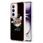 For OPPO Reno12 Pro Global Electroplating Marble Dual-side IMD Phone Case(Natural Growth)