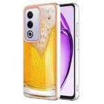 For OPPO A80 5G / A3 Pro Global Electroplating Marble Dual-side IMD Phone Case(Draft Beer)