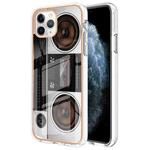 For iPhone 11 Pro Max Electroplating Marble Dual-side IMD Phone Case(Retro Radio)