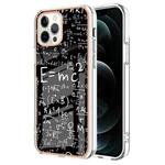 For iPhone 12 Pro Max Electroplating Marble Dual-side IMD Phone Case(Equation)
