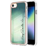 For iPhone SE 2022 / SE 2020 / 8 / 7 Electroplating Marble Dual-side IMD Phone Case(Smile)