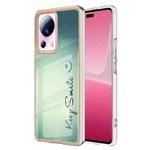 For Xiaomi 13 Lite 5G Electroplating Marble Dual-side IMD Phone Case(Smile)