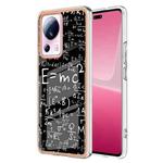 For Xiaomi 13 Lite 5G Electroplating Marble Dual-side IMD Phone Case(Equation)