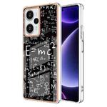 For Xiaomi Poco F5 / Redmi Note 12 Turbo Electroplating Marble Dual-side IMD Phone Case(Equation)